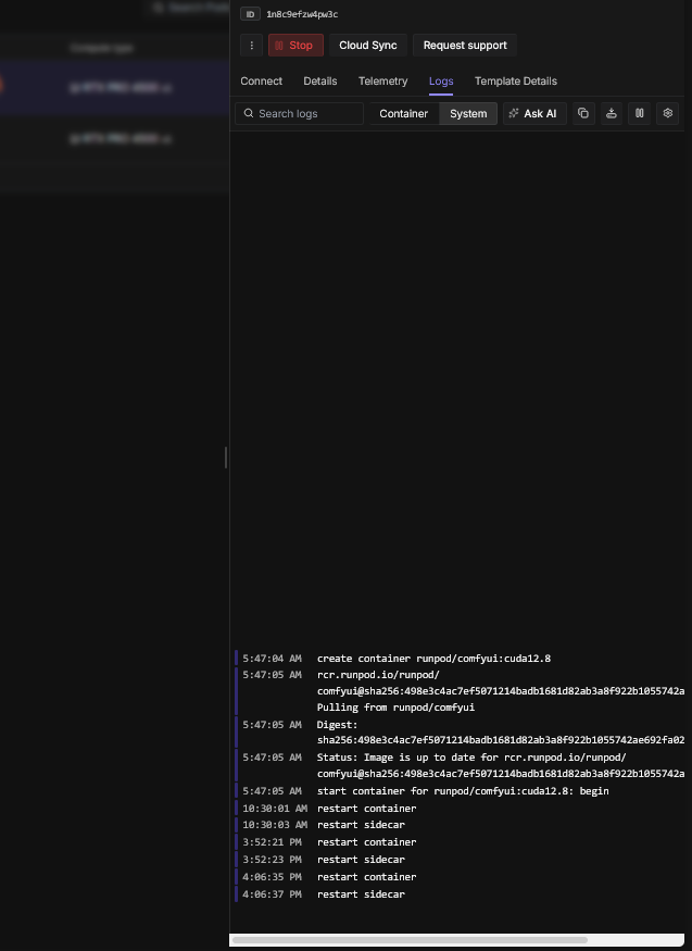 Workflow setup
